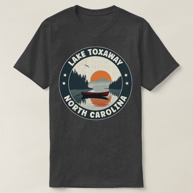 Sjö Toxaway North olina Sunset T Shirt (Design framsida)