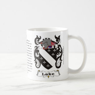Sjö, ursprung som, är menande och vapenskölden kaffemugg
