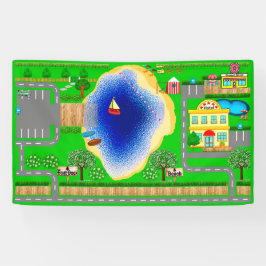 Sjö-vägar för bilar 3 x 5 banderoller