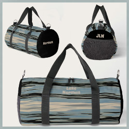 Sjö Vatten Modern Blue Beige Black