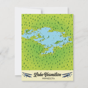 Sjö Vermilion Minnesota karta