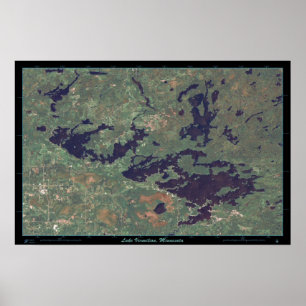 Sjö Vermilion, Minnesota poster satelliter