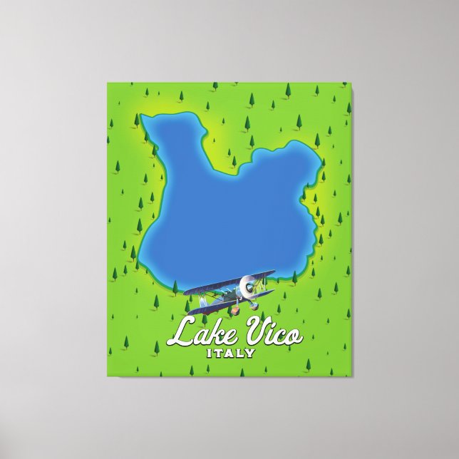 Sjö Vico Italien Canvastryck (Framsida)