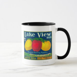 Sjö View Apple Label - Watsonville, CA Mugg
