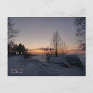 Sjö vykort, fryst vykort