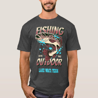 Sjö Waco, Teas Top 100 Bass Fishing Sjöar Premium T Shirt