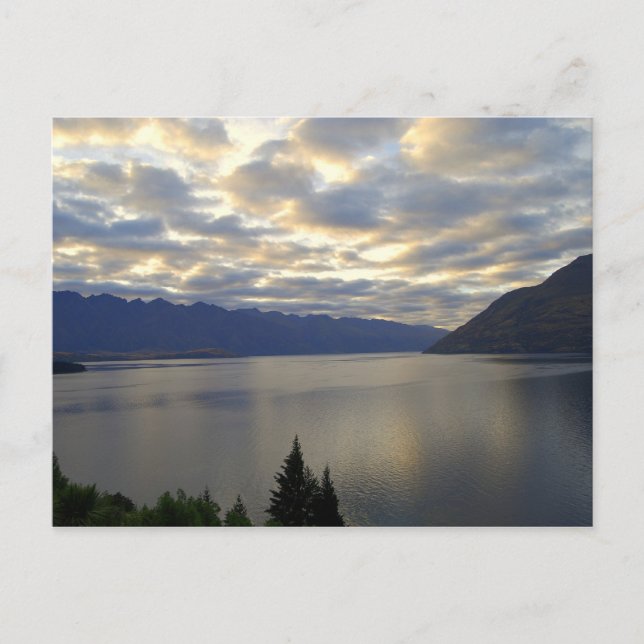 Sjö Wakatipu, Queenstown, NZ Vykort (Framsida)