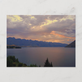Sjö Wakatipu Sunset, Queenstown, NZ Vykort