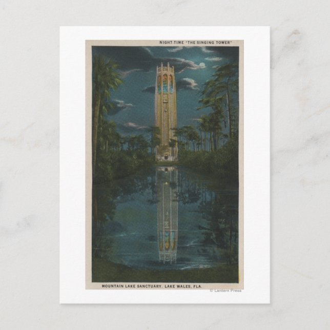 Sjö Wales, FL - View of Mt. Sjö & Singing Vykort (Framsida)