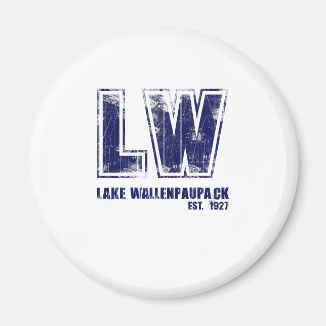 Sjö Wallenpaupack est 1927 Magnet (Framsidan)