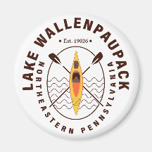 Sjö Wallenpaupack Pennsylvania Kayaking Fishing