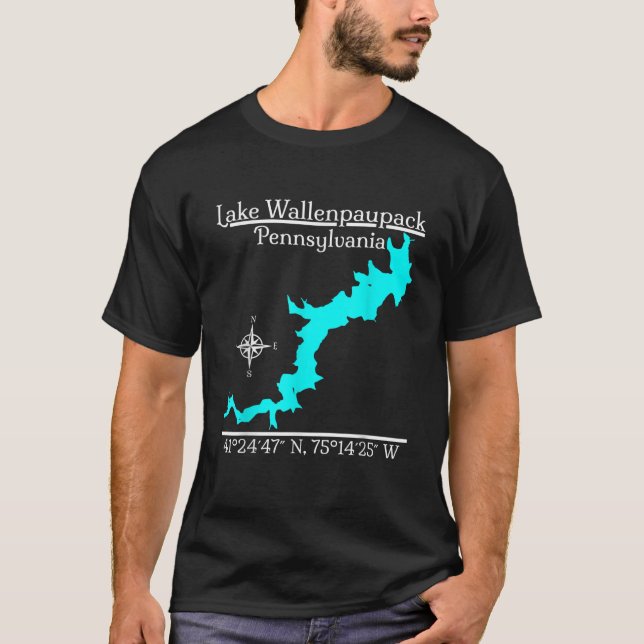 Sjö Wallenpaupack Pennsylvania T Shirt (Framsida)