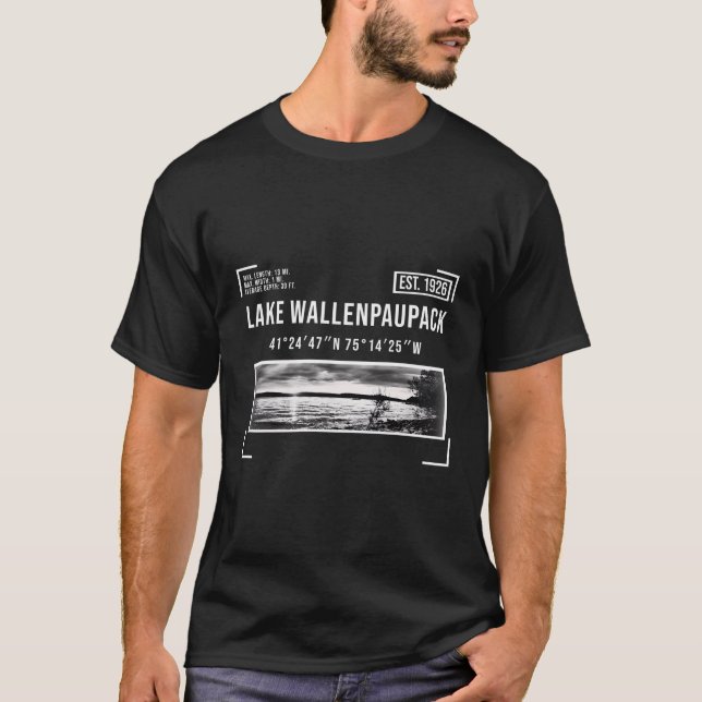 Sjö Wallenpaupack Pennsylvania Vacation T Shirt (Framsida)