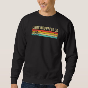 Sjö Wappapello Missouri Funny Fishing Camping Sum Lång Ärmad Tröja