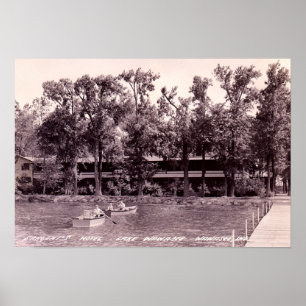 Sjö Wawasee Syracuse, Indiana Sargents hotell Poster
