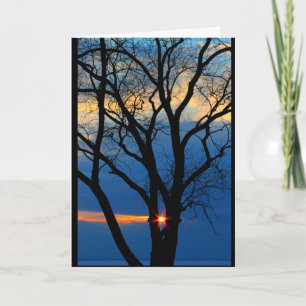 Sjö Wbollago Sunset tänker på dig Kort