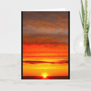 Sjö Wbollago Sunset tänker på dig Kort