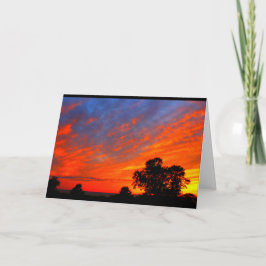 Sjö Wbollago Sunset tänker på dig Kort