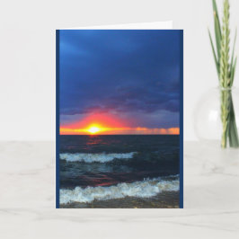 Sjö Wbollago Sunset tänker på dig Kort