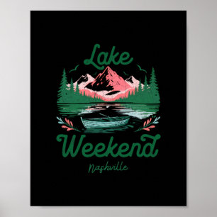 Sjö Weekend Semesterresa Nashville Tennessee Poster