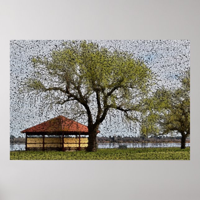 Sjö Wendouree Pavilion Ballarat Poster (Framsidan)