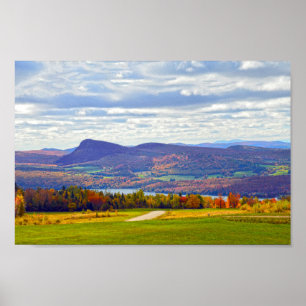 Sjö Willoughby, Vermont, hösten Poster