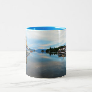 SJÖ WINDEMERE, SJÖOMRÅDET, ENGLAND, UK Två-Tonad MUGG