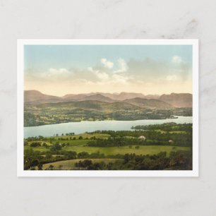 Sjö Windermere I, Sjö District, Cumbria, England Vykort