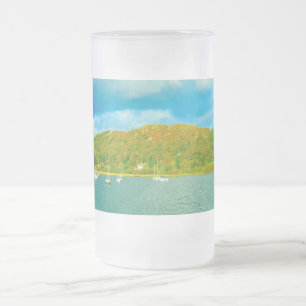 Sjö Windermere-yachter i Cumbria Frostat Ölglas