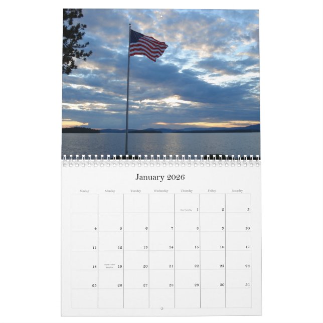 Sjö Winnipesaukee, 2009 Kalender (Jan 2026)
