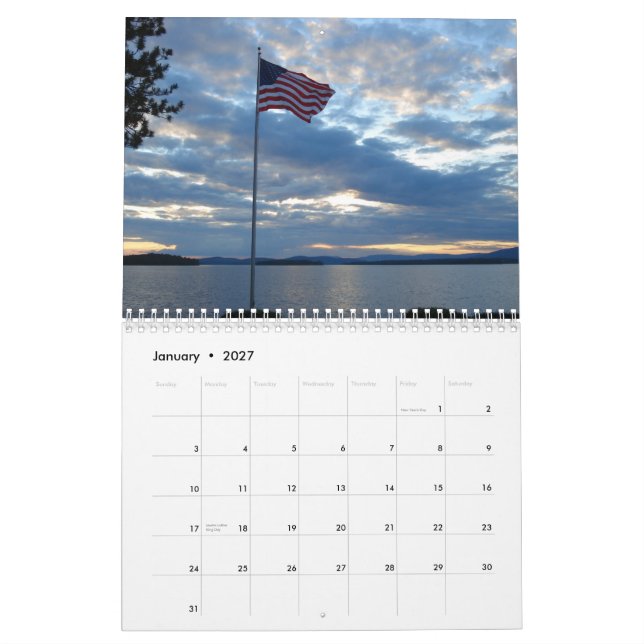 Sjö Winnipesaukee, 2009 Kalender (Jan 2027)