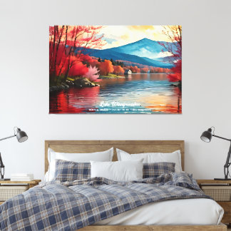 Sjö Winnipesaukee New Hampshire Home Wall Decor Canvastryck
