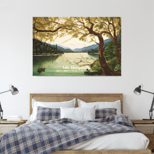 Sjö Winnipesaukee New Hampshire Home Wall Decor Canvastryck