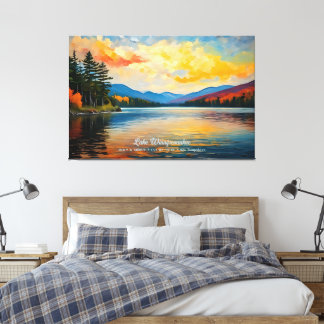 Sjö Winnipesaukee New Hampshire Home Wall Decor Canvastryck