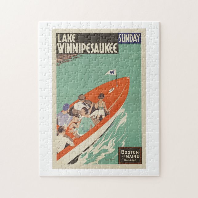 Sjö Winnipesaukee New Hampshire Travel Pussel (Vertikal)