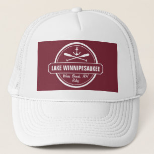 Sjö Winnipesaukee NH anpassningsbar town, namn, a Keps