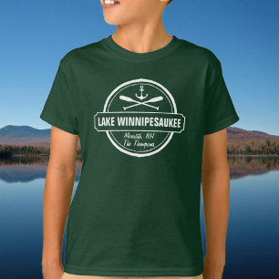 Sjö Winnipesaukee NH anpassningsbar town, namn, a Tröja