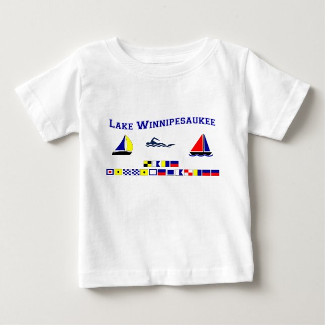Sjö Winnipesaukee, NH Tee Shirt (Framsida)
