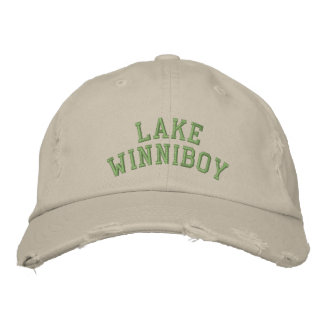 Sjö Winnipesaukee: SJÖ WINNIBOY Anpassningsbar Hat Broderad Keps