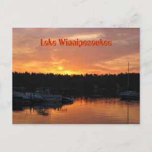 Sjö Winnipesaukee Sunset Vykort