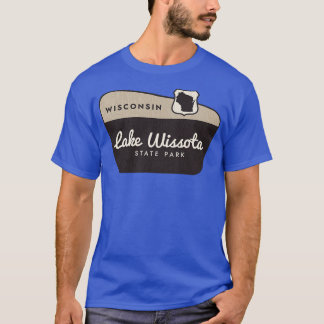 Sjö Wissota State Park Wisconsin Välkomstskylt T Shirt