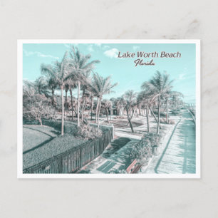 SJÖ WORTH BEACH - HANDFLATAN BEACH FLORIDA VYKORT