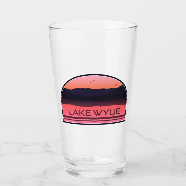 Sjö Wylie North Carolina Red Sunrise Glaskopp (Framsida)