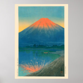 Sjö Yamanaka och Mt.Fuji av Kawase Hasui Poster