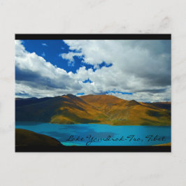 Sjö Yamdrok-Tso i Tibet Vykort