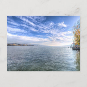 Sjö Zurich Helg Vykort