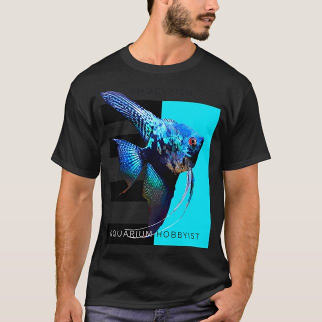 Sjöängel Akvarie Hobbyist T Shirt (Framsida)