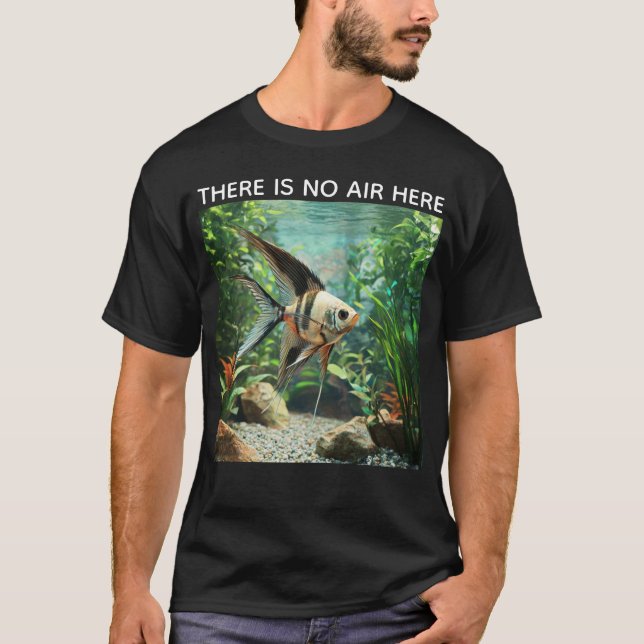Sjöängelfiskar som simmar i sötvattensakvarium t shirt (Framsida)