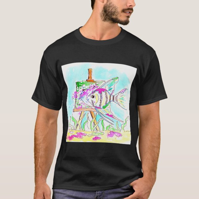 Sjöängelkonstnär T Shirt (Framsida)