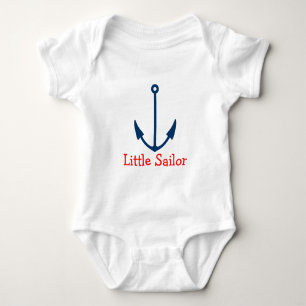 Sjöankare babykrypare Liten sjöman T-shirt